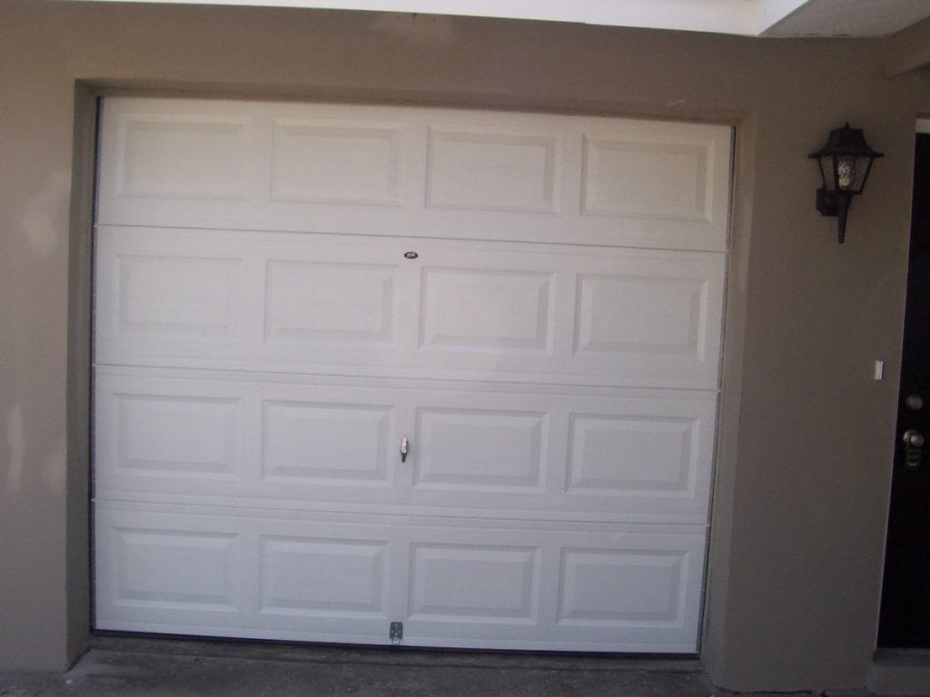 After: a brand new garage door